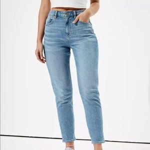 American Eagle Blue Denim Mom Jeans